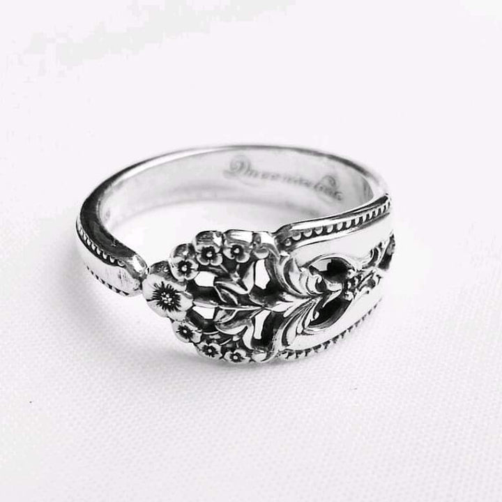Sterling Ring, pattern is Queens Lace.